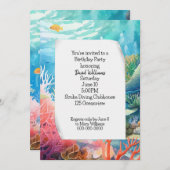 Groot Barrier Reef Verjaardagsfeest Kaart (Voorkant / Achterkant)