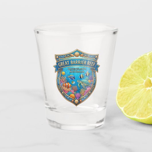 Groot Barrièrerif Australië Shot Glas (Voorkant)
