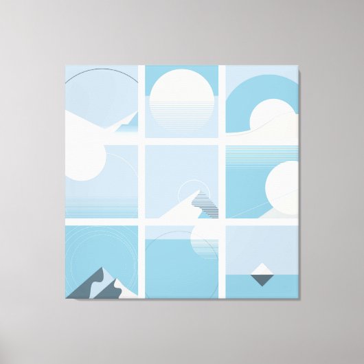 Groot Bauhaus Art Canvas Afdrukken 14 - In grootte (Voorkant)