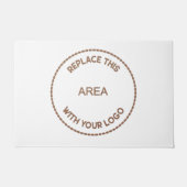 Groot bedrijf Logo Business Kantoor White Deurmat (Voorkant)