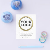 Groot bedrijf Logo Promotie Wit Flyer (Enkel)