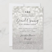 Groot bedrijf - Silver Glitter & Lichten Kaart (Voorkant)