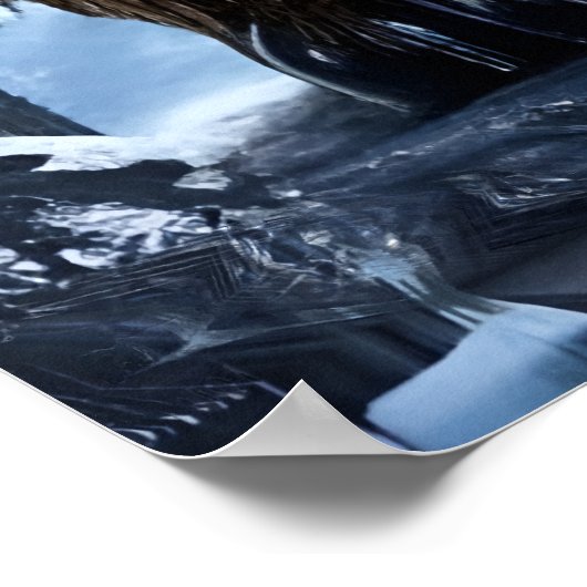 Groot beer beest | AI Art Poster (Hoek)