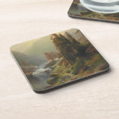 Groot berglandschap - Albert Zimmermann Bier Onderzetter (Linkerzijde)