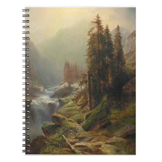 Groot berglandschap - Albert Zimmermann Notitieboek (Voorkant)