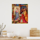 Groot, bezoek van Christelijke kerstkunst in Wisem Poster (Keuken)