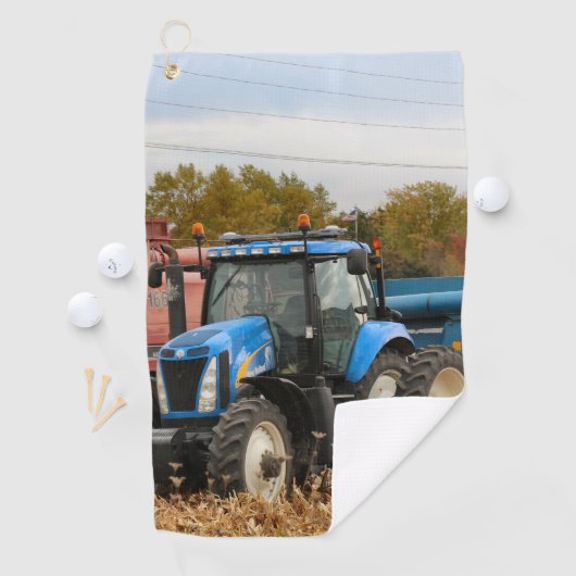 Groot blauw golfhanddoek (Insitu)