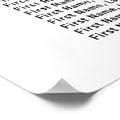 Groot blauw Hydrangea 16-tabel Zitkool Poster (Hoek)