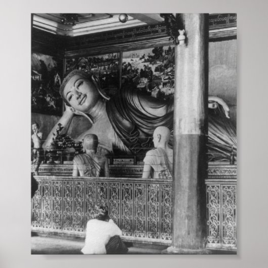 Groot Boeddha in Thailand Poster (Voorkant)