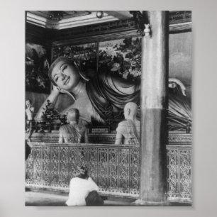 Groot Boeddha-standbeeld in Thailand Poster