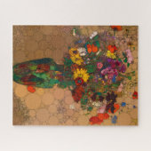 Groot boeket van wilde bloemen - After Odilon Redo Legpuzzel (Horizontaal)