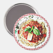Groot Bord van Spaghetti Koelkast Magnet Magneet (Voorkant / Achterkant)