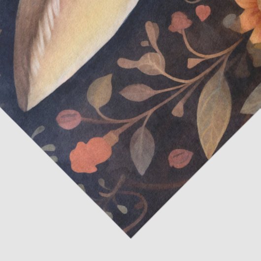 Groot Bos Konijn & Bloemen Decoupage Tissuepapier (Detail)