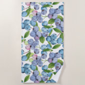 Groot bosbessenfruit strandlaken (Voorkant)