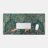 GROOT, BOSDIEREN, hazen, vossen, groene bloemen Bureaumat (Keyboard & Muis)