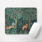 GROOT, BOSDIEREN, hazen, vossen, groene bloemen Muismat (Met muis)