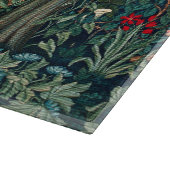 GROOT, BOSDIEREN, hazen, vossen, groene bloemen Snijplank (Hoek)