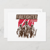 Groot brandweerplein briefkaart (Voorkant / Achterkant)