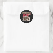 Groot brandweerplein ronde sticker (Tas)