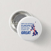 GROOT-BRITTANNIË BREXT EUROPA RONDE BUTTON 3,2 CM (Voorkant /achterkant)