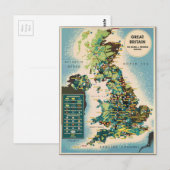 - Groot - Brittannië - Bronnenkaart Briefkaart (Voorkant / Achterkant)