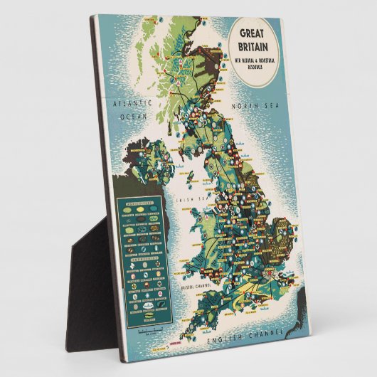 - Groot - Brittannië - Bronnenkaart Fotoplaat (Zijkant)