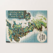 - Groot - Brittannië - Bronnenkaart Legpuzzel (Horizontaal)