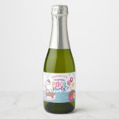Groot-Brittannië en eendenpartij Sparkling Wijnetiket (Voorkant)