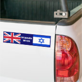 Groot-Brittannië en Israël Bumpersticker (Op Truck)