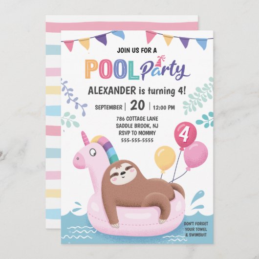 Groot-Brittannië en Unicorn-zomerpool Kaart (Voorkant / Achterkant)