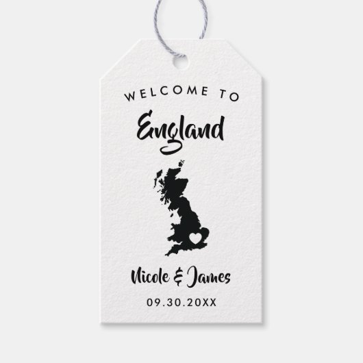 Groot-Brittannië, Engeland, Welkomsttas Label, Kaa Cadeaulabel (Voorkant)