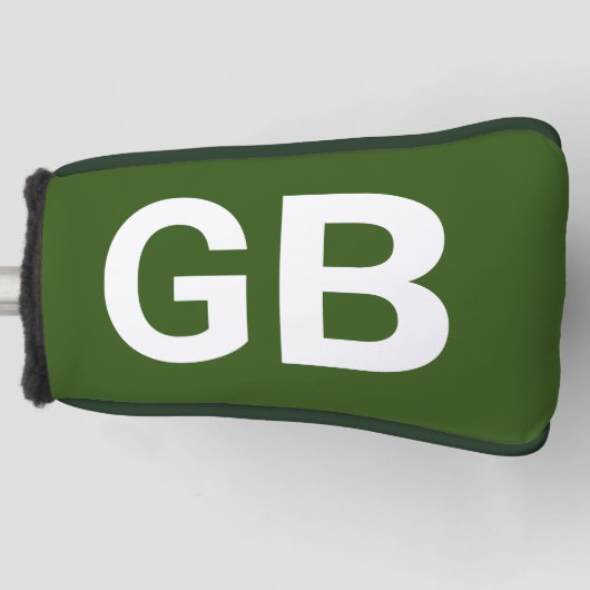 Groot-Brittannië Euro/Green Golfheadcover (Voorkant)