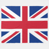 Groot-Brittannië - Koninklijke Union Jack Flag gro Fleece Deken (Voorkant (Horizontaal))