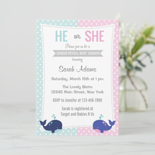 Groot-Brittannië onthullen uitnodiging Blauwe roze (Staand voorkant)