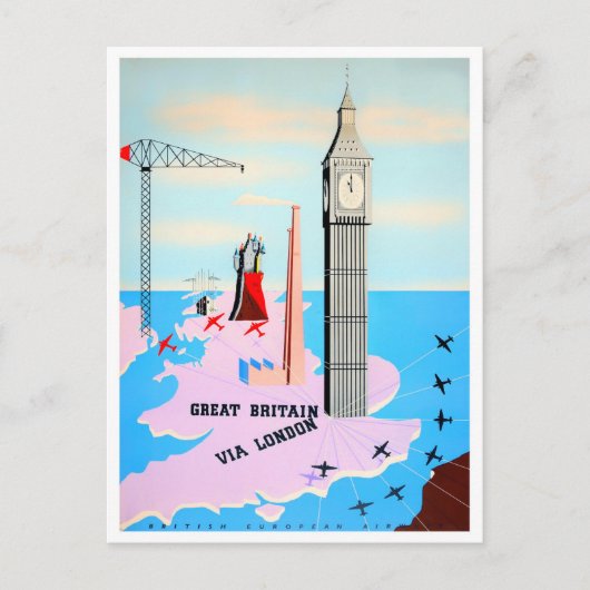 Groot-Brittannië, oud Briefkaart (Voorkant)