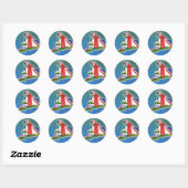 Groot-Brittannië Ronde Sticker (Vel)