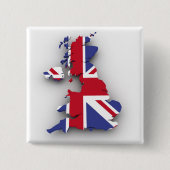 Groot-Brittannië Vierkante Button 5,1 Cm (Voorkant)