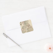 Groot-Brittannië Vierkante Sticker (Envelop)
