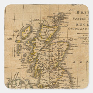 Groot-Brittannië Vierkante Sticker