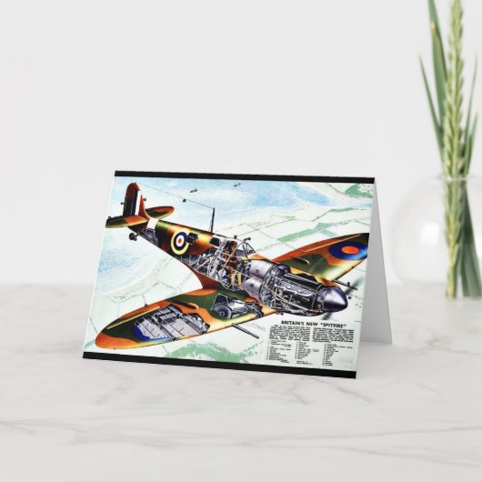 Groot-Brittannië's nieuwe spitfire Kaart (Voorkant)