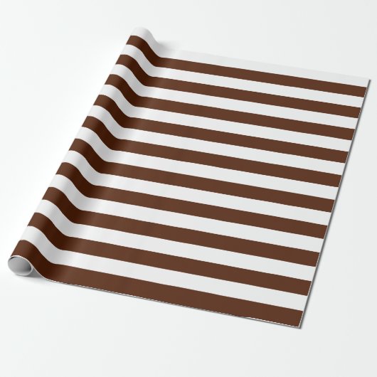 Groot bruin en wit stroperpapier cadeaupapier (Uitgerold)