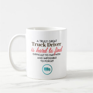 Groot cadeau voor vrachtwagenchauffeur met naam koffiemok
