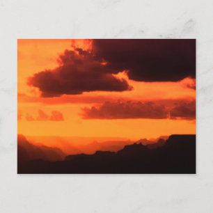 Groot Canyon Zonsondergang Briefkaart