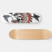 Groot Chief Feather Design Skateboard (Horizontaal)