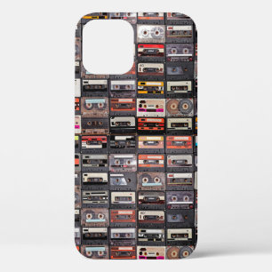 Groot collectie audiocassettes iPhone 12 hoesje