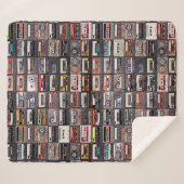 Groot collectie audiocassettes sherpa deken (Voorkant (horizontaal))