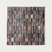 Groot collectie audiocassettes wandkleed (Voorkant (horizontaal))