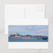 Groot containerschip briefkaart (Voorkant / Achterkant)