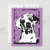 Groot Dane kondigt QR-code aan (Voorkant)