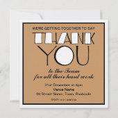 Groot Dank je wit Dank jullie uitnodiging van het  (Voorkant)